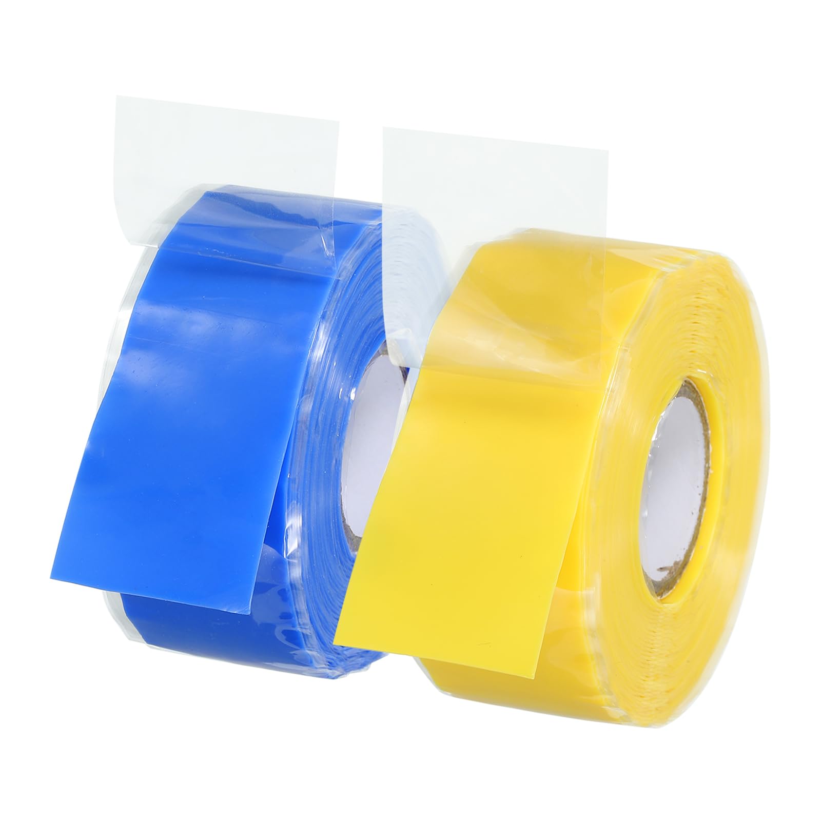 PATIKIL Grip Tape for Handles 1" x17ft, 2 Roll Self-Fusing Silicone Tape for Bike Handles Pull Up Bars Gym Equipment Plumb/Hose/Pipe Leak Emergency, Multicolor