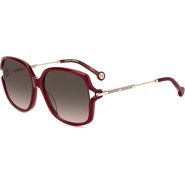 Carolina Herrera Pink Rectangular Ladies Sunglasses HER 0187/S 0GUU/U1 50 Carolina Herrera Pink Rectangular Ladies Sunglasses HER 0187  main image 4