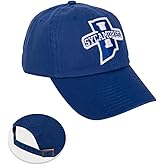 Desert Cactus Indiana State University Baseball Hat Sycamores ISU Brimmed Embroidered Hats Cap Adjustable Cloth Strap Adult (Style A) Blue