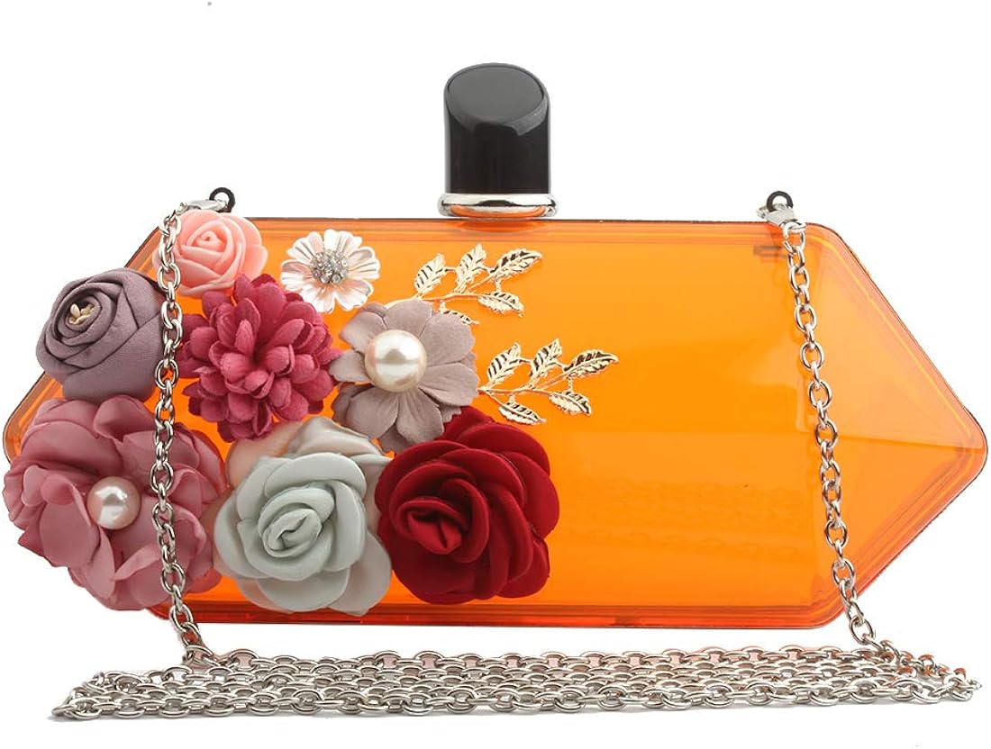 orange clutch bags for weddings