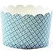 Simply Baked Jumbo 8 Ounce Disposable Paper Baking, Party, Treat, Candy, Cupcake, Muffin and Snack Cups, 20-Pack, Turquoise Medallian