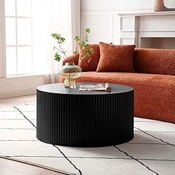 KEVINSPACE Round Coffee Table Set of 3, Modern
