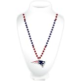 Rico Industries NFL New England Patriots Team Logo Mardi Gras Style Beads