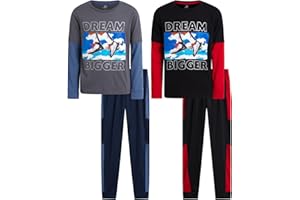 Pro Athlete Boys Sweat Suit Set - 4 Piece Short Sleeve Crewneck Athletic Graphic Tees and Tricot Jogger Sweatpants (8-16)