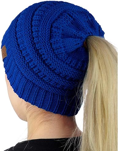 royal blue knit hat