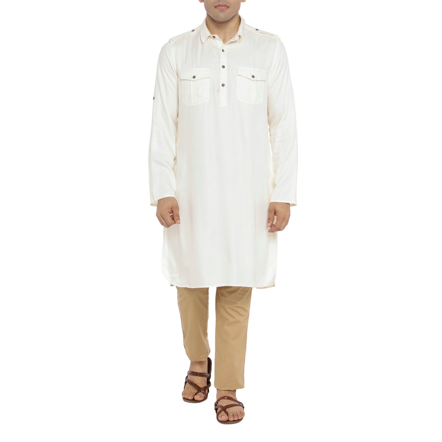 indus route by pantaloons men's rayon straight pathani