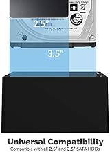 Sabrent 4 Bay Docking Station USB 3.0 5Gbps for 2.5 3.5 SATA SSD HDD Clone view 3