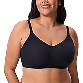 DELIMIRA Women's Inbarely Lift Wireless Bras No Padding Full Coverage Plus Size Seamless Everyday Tshirt Bra