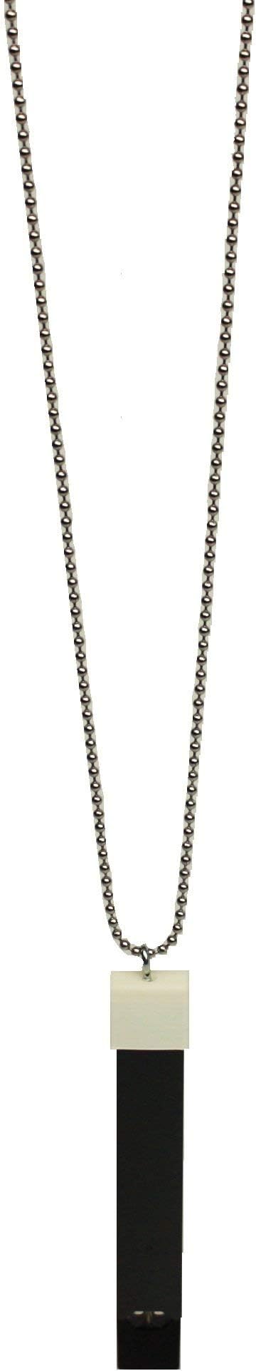 Jay Accessories Juul Necklace Accessory Easy Access Anti-Loss Juul Holder Pendant (Silver, White)