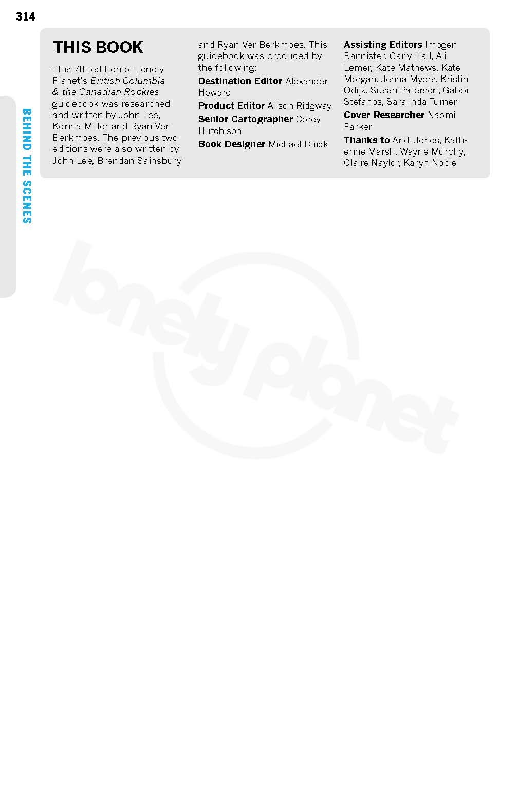 Lonely Planet British Columbia & the Canadian Rockies (Regional Guide) Lonely Planet British Columbia & the Canadian Rockies (Regional Guide) Paperback