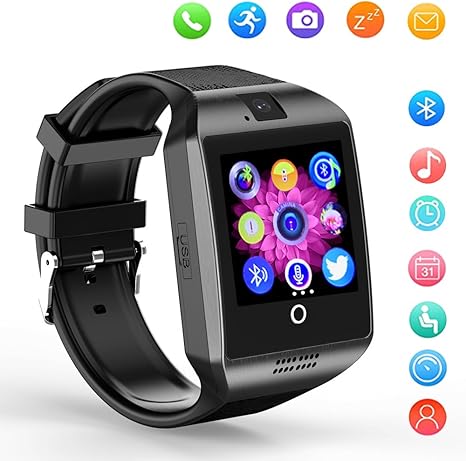agptek bluetooth smart watch phone sim tf sleep monitor heart rate monitor for ios android