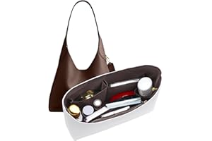 DOIAPUOS Dupont Paper Purse Organizer Inserts for brooklyn 28 Insert Keeps Tote Handbag（White）