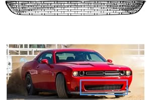 MGWILL Front Bumper Lower Grille Grill Compatible with 2015-2022 Dodge Challenger Replacement for 68259756AA CH1036146 Textured Black