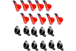 Automatic Chicken Waterer Cups,Plastic Backyards Chicken Water Feeder,Poultry Water Drinking Cups Bowls,Float Style Gravity F