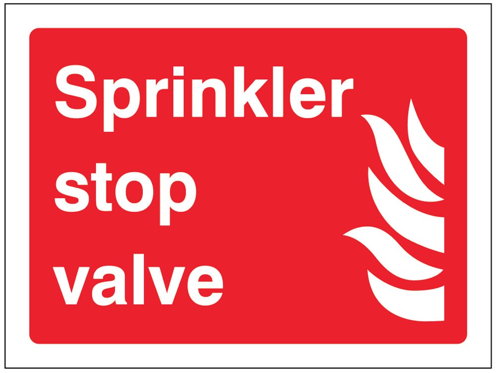 Caledonia Signs 11445E Sprinkler stop valve