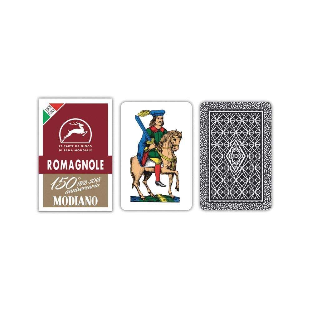 Modiano 300079 Romanesque Regional Cards, Colour Bordeaux