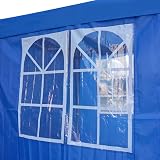 Panana 3x3m Waterproof Pop Up Gazebo Tent with Side Walls - Blue view 9