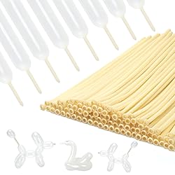 PIGETALE 100Pcs Clear 260 Balloons Transparent Long