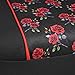 BDK Red Rose Car Seat Covers for Front Seats, 2 Pack – Flower Pattern Front Seat Cover Set with Matching Headrest, Sideless Design for Easy Installation, Fits Most Car Truck Van and SUV