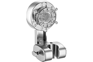 Shower Head Holder, Removable Suction Cup Handheld Shower Head Bracket, Adjustable Shower Head Holder for Bathroom, Silver