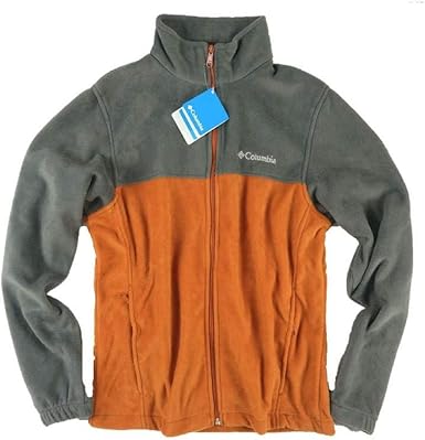 orange columbia fleece jacket
