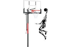 G GX9 In Ground Basketball Hoops Outdoor 7-10ft Adjustable with Crank, Outdoor Inground Basketball Goal System with 48 Inch Shatterproof Backboard