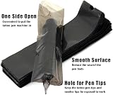 Emalla Tattoo Pen Covers 200pcs Black Disposable Machine Grip Sleeves 1.8x4.7" view 3