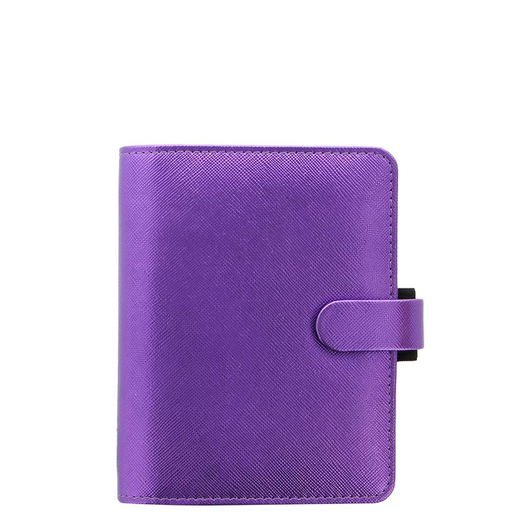 Filofax Pocket Saffiano Organiser Metallic Violet