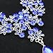 Gbell Clearance! Charm Wedding Bridal Crystal Necklace Earrings Jewelry Set Fine Rhinestone Women's Prom Jewelry Statement (Blue)