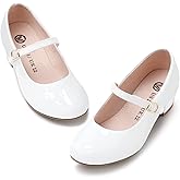 MIXIN Girls Mary Jane Dress Shoes - Princess Ballerina Flats Low Heels for School Party Wedding, Back to School Shoes for Girls (Little Kid/Big Kids)