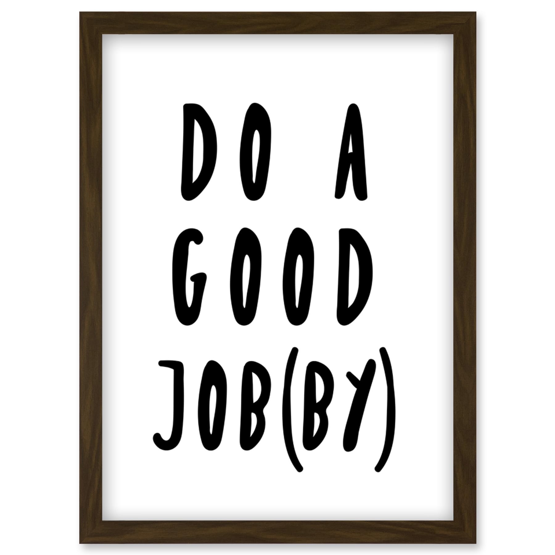 Funny Bathroom Toilet Wall Art Scottish Do A Good Jobby Artwork Framed Wall Art Print A4