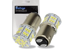 Safego 1157 BAY15D LED Bulb 2 PCS 6000K 5W Car Reverse Rear Turn Signal Parking Light 54SMD 3014 P21W White Lamp 12V Non-canbus