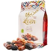 Leen Golden Mix Premium Dates &ndash; Ajwa, Safawi, Sagaie, Khodhri &amp; Mabroom | Resealable Zipper Pouch | Luxury Mixed Saudi Dates from Al-Madinah Al-Munawarah | Natural &amp; Nutritious (250 g)