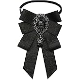 GHTIYLP Bow Ties for Men Pre-tied Adjustable Rhinestone Bowtie, Sparkling Crystal Ribbon Bowties Men for Wedding Party Prom