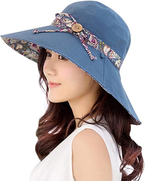 Amazon Co Jp 帽子レディースuv両面使え折りたたみ人気春夏秋uvカット帽子 ホーム キッチン