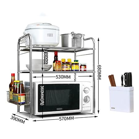 Dongyd - Estante para hornos de microondas, cocina y microondas ...