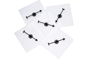 Gejoy 5 Packs Transparent Spinners Dry Erase Math Spinner with Rotating Arrow for Teaching