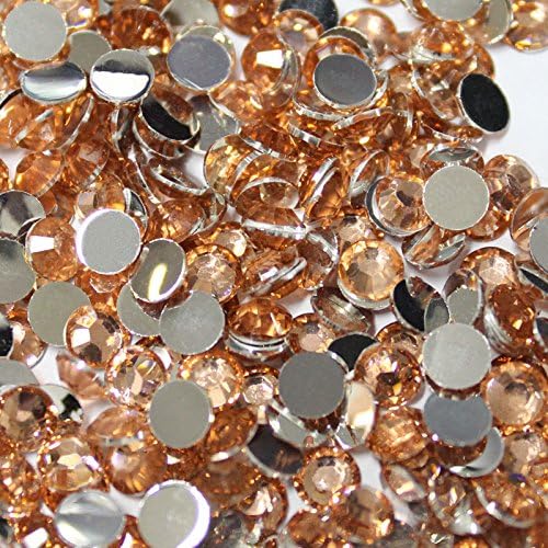 10000 Pcs 3mm 14 Facets Resin Round Rhinestone Flat Back Bling Shine Champagne Color 07