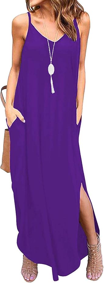 lilac maxi dress casual