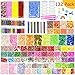 Habbi Slime Supplies Kit 132pcs DIY Slime Beads Charms Include Fishbowl Beads, Floam Balls, Glitter, Shells, Confetti, Cake Flower Fruit Slices, Slime Tools and Accessories for DIY Slime Making