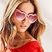 Heart Sunglasse Vintage Retro Cat Eye Oversized Sunglasses