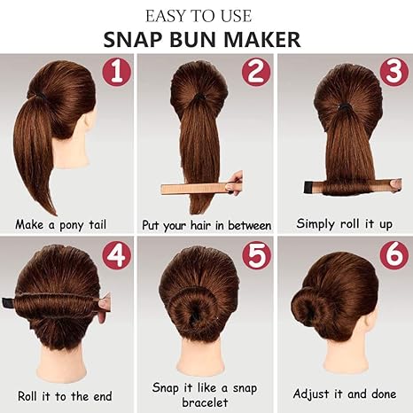Amazon Com Hair Bun Maker Set With 20 Reusable Invisible Hair