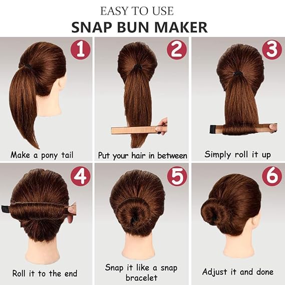 Amazon Com Hair Bun Maker Set With 20 Reusable Invisible Hair