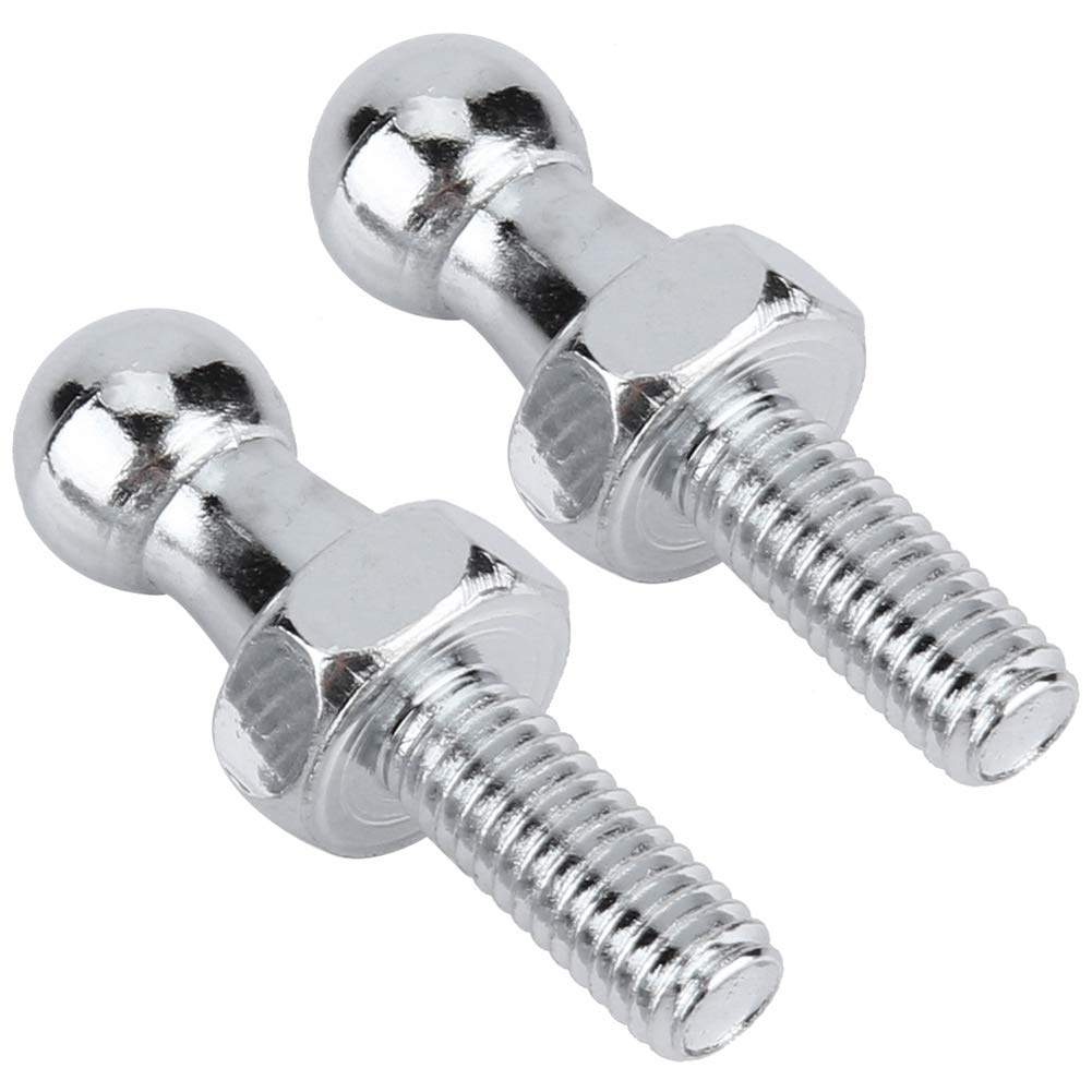 Fydun Ball Stud Bolt 2pcs Zinc Plated Steel 10mm M6 for Gas Struts Ball Ended Bonnet 10MM Ball Studs For Gas Shocks
