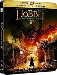 Le Hobbit : La bataille des cinq armées - Combo Blu-ray3D + Blu-ray+ DVD + Copie digitale - Édition boîtier SteelBook