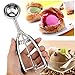 Cade Black Soft Grip Handles Stainless Steel Cookie Scoop