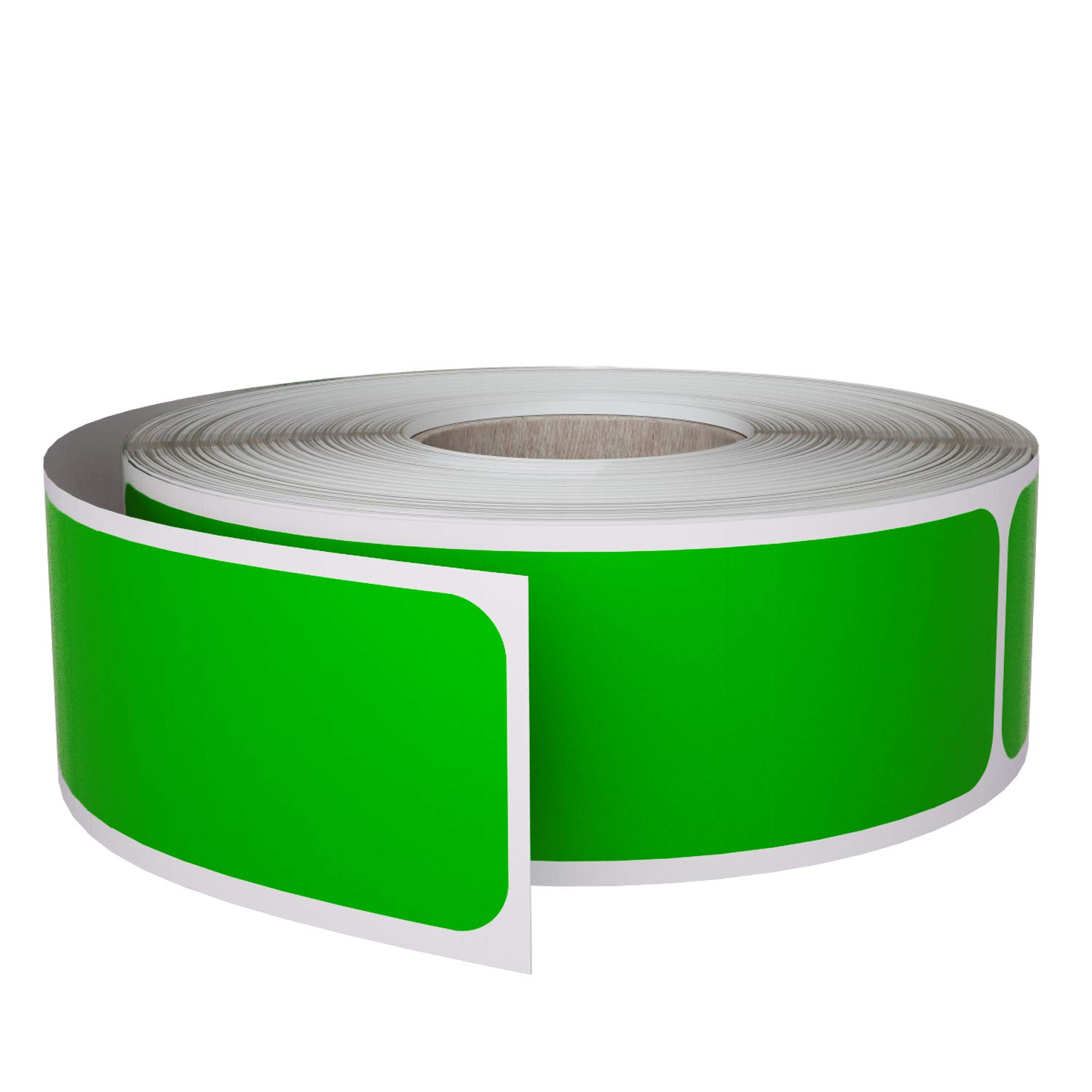 Royal Green File Folder Labels 1x3 inch (7.5cm x 2.5cm) Green Sticker Label Rolls, 250 Pack