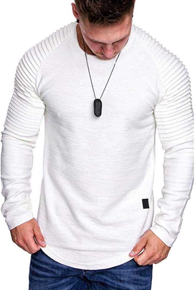 lexiart Mens Fashion Athletic Hoodie Shirts Casual Sport Pullover Solid Color Sweatshirt: Clothing