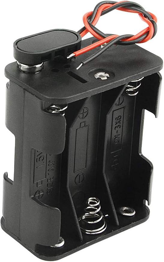 WMYCONGCONG 5 Pack 6 x 1.5V AA Battery Holder with Standard Snap Connector and Hard Plastic Housing I Type Wire (6AA) - Image 3