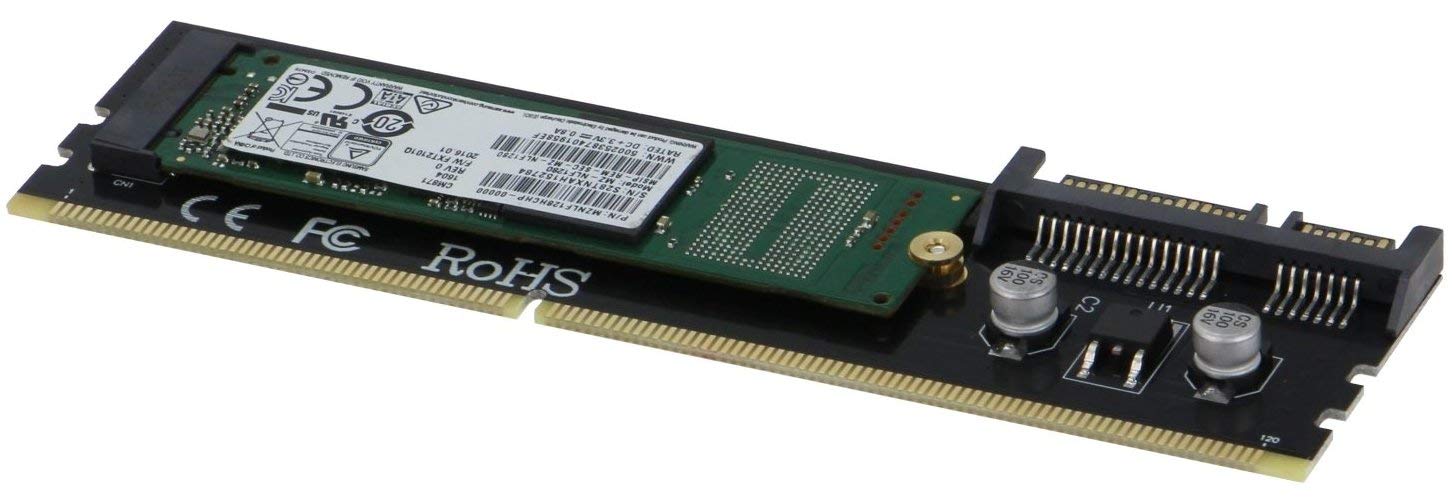 SEDNA - DDR3 Slot Mounting Adapter for M2 SSD